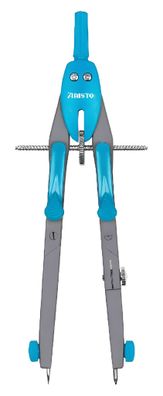 Aristo BTS Schnellverstellzirkel neonblau, 2 Gelenke, Minen