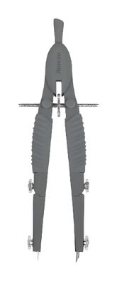 Aristo TopLine Schnellverstellzirkel Mat Series grau, 2 Gelenke, Minen