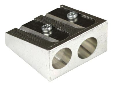 Aristo Farb- und Bleistiftspitzer doppelt, Metall, Keilform