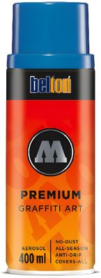 Molotow Sprühdose belton Premium Lackspray 400ml, Nr. 096, tulpenblau mittel