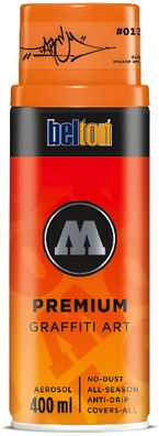 Molotow Sprühdose belton Premium Lackspray 400ml, Nr. 013, DARE orange hell