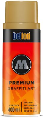 Molotow Sprühdose belton Premium Lackspray 400ml, Nr. 220-1, gold dollar