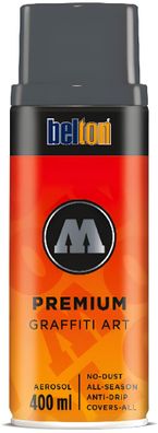 Molotow Sprühdose belton Premium Lackspray 400ml, 223-1, anthrazitgrau mittel