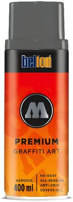Molotow Sprühdose belton Premium Lackspray 400ml, Nr. 221-1, schwarzgrau hell