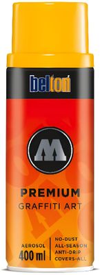 Molotow Sprühdose belton Premium Lackspray 400ml, Nr. 009, dottergelb