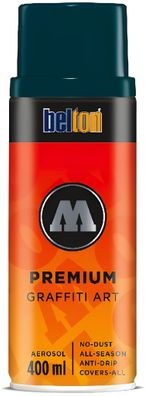 Molotow Sprühdose belton Premium Lackspray 400ml, Nr. 130, schwarztürkis