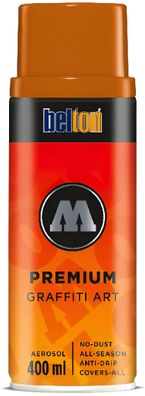 Molotow Sprühdose belton Premium Lackspray 400ml, Nr. 201, orangebraun