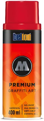 Molotow Sprühdose belton Premium Lackspray 400ml, Nr. 017, tornadorot