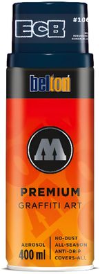 Molotow Sprühdose belton Premium Lackspray 400ml, Nr.106 ECB preussischblau dk