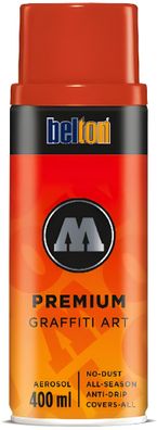 Molotow Sprühdose belton Premium Lackspray 400ml, Nr. 030, blutorange