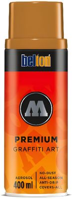 Molotow Sprühdose belton Premium Lackspray 400ml, Nr. 198, ockerbraun