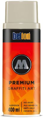Molotow Sprühdose belton Premium Lackspray 400ml, Nr. 213, steingrau hell