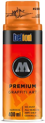 Molotow Sprühdose belton PremiumTransparent 400ml, Nr. 238, DARE orange
