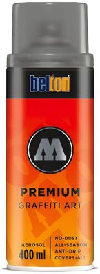 Molotow Sprühdose belton PremiumTransparent 400ml, Nr. 250, mittelgrau