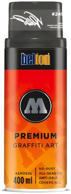 Molotow Sprühdose belton PremiumTransparent 400ml, Nr. 249, TOAST signalschwarz