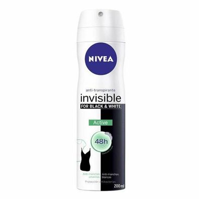 Nivea Black & White Active Deodorant Spray 200ml