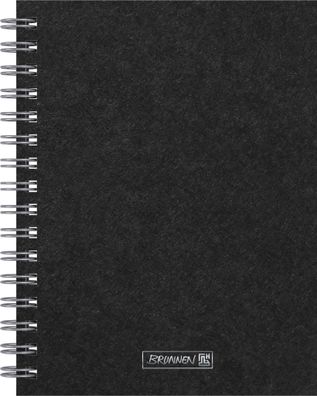 Brunnen Notizbuch Premium Wire A5 punktiert sw