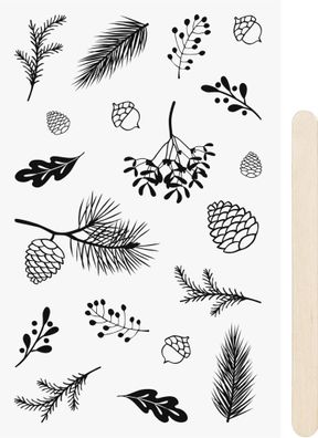 RubSticker Zweige sw 4005329150067