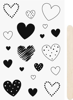 RubSticker Herzen sw 4005329151279