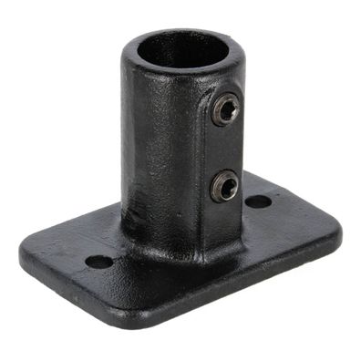 Rohrverbinder Bodenflansch schwere Ausf?hrung schwarz 1 1/4" (42,4 mm) AVERDE