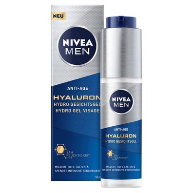 Nivea Men Hyaluron Anti-Age Erfrischendes Hautgel ( ydro Gel Visage) 50ml