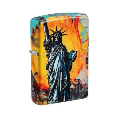 Zippo Benzin-Feuerzeug color 540 Statue of Liberty 60007634, unbefüllt