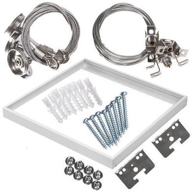 LED Panel Aufhänge Set Deckenbefestigung Decken Montage Ramen Zubehör Set NEU