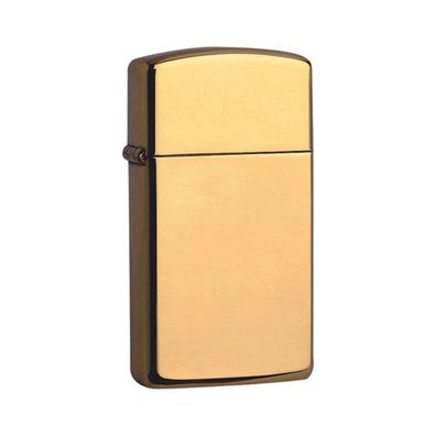 Zippo Benzin-Feuerzeug Slim Messing poliert 60001177, unbefüllt