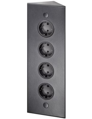 Küchensteckdose Tesi 4-fach Ecksteckdose Küche Steckdosenleiste Eckmontage