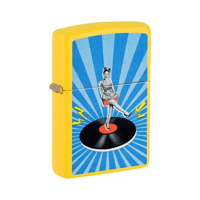 Zippo Benzin-Feuerzeug Sunflower Vintage Record 60007679, unbefüllt