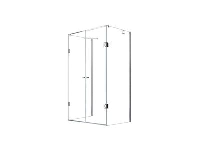 Glaszentrum Hagen 80x120x80x195 cm Ares U-Duschkabine