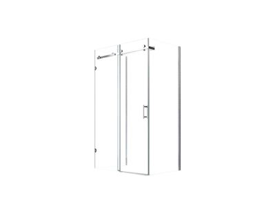 GZH 80x120x80x195cm Hebe Duschkabine Schiebetür