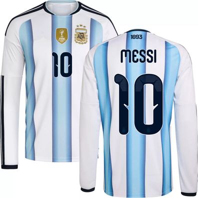 Argentinien Fußball Trikot WM 2026 langärmeliges Heimtrikot Herren Messi 10
