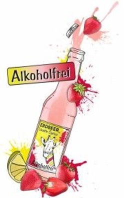 Geschenk Erdbeer Limette-Sprizz beeren-fruchtig ! Erdbeerschorle Alkoholfrei