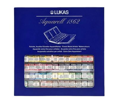 Lukas 1862 Aquarell im Metallkasten, 48 x 1/2 Näpfchen