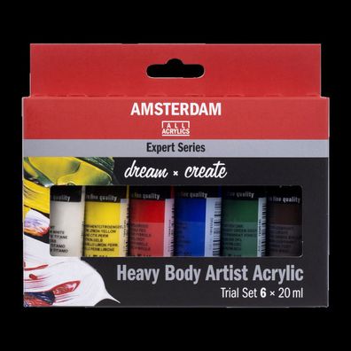 Amsterdam Expert Series Heavy Body Acrylfarbe Probierset | 6 x 20 ml