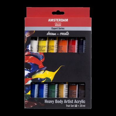 Amsterdam Expert Series Heavy Body Acrylfarbe Probierset | 12 x 20 ml