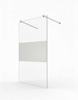 Glaszentrum Hagen Eva 118x200 cm 10mm Duschwand Satin-M