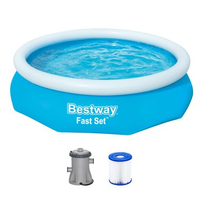 Fast Set™ Aufstellpool-Set mit Filterpumpe Ø 305 x 76 cm, blau, rund