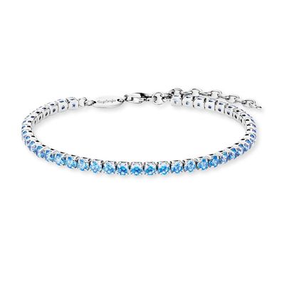 Engelsrufer Armband Silber 925 Zikonia ERB-SHINYTENNIS-ZT Blau