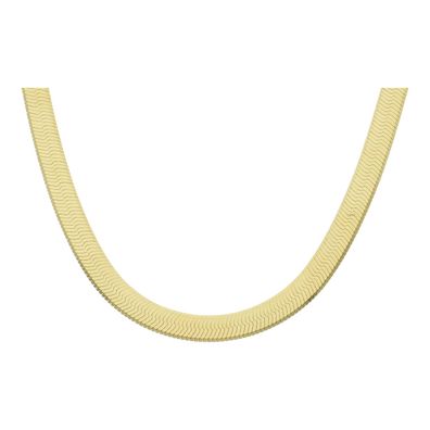 Collier Silber 925 Gold plattiert diamantiert Herringbone JL48-05-0145 JuwelmaLux