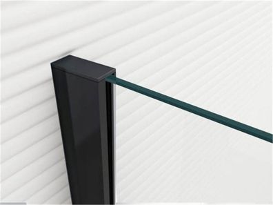 Glaszentrum Hagen - 2000x47x21 mm Aluminiumprofil - Wandprofil - Bodenprofil - Schwar