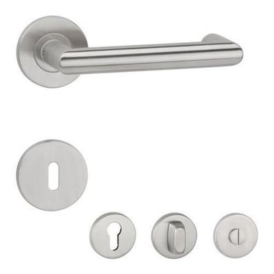 Rosettengarnitur Hermat 1808/2073 Klasse 4 Edelstahl matt Metallunterkonstruktion