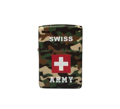 Zippo Feuerzeug Swiss Army 4 540° Benzin