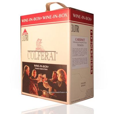 Colferai Azienda Vinicola BIB(3L) Cabernet Veneto IGT 3.00 Liter