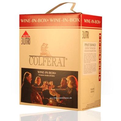 Colferai Azienda Vinicola BIB(3L) Pinot Bianco Veneto IGT 3.00 Liter