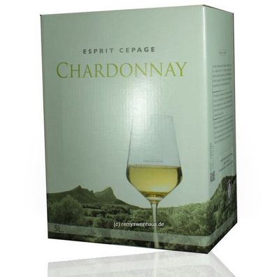Vignobles des 3 Chateaux BIB(5L) Chardonnay Esprit Cepage 5.00 Liter
