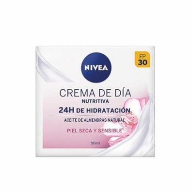 Nivea Nourishing Day Cream 24h Hydration Dry And Sensitive Haut 50ml
