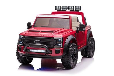Elektro Kinderauto "Ford Super Duty" 24V10A + MP3 + Leder + EVA -Rot