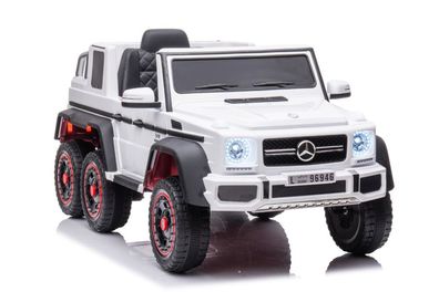 Kinderfahrzeug - Elektro Auto "Mercedes G63 AMG 6x6" -lizenz- 2,4Ghz+Ledersitz+EVA